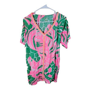 Lilly Pulitzer Bonita Cover Up Mini Dress Resort Hawaiian Printed S Beach 228364